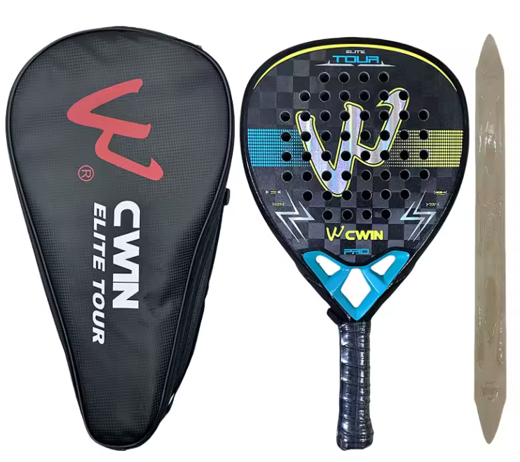 Raquette de padel CWIN Elite Tour Pro 18K – housse et raquette