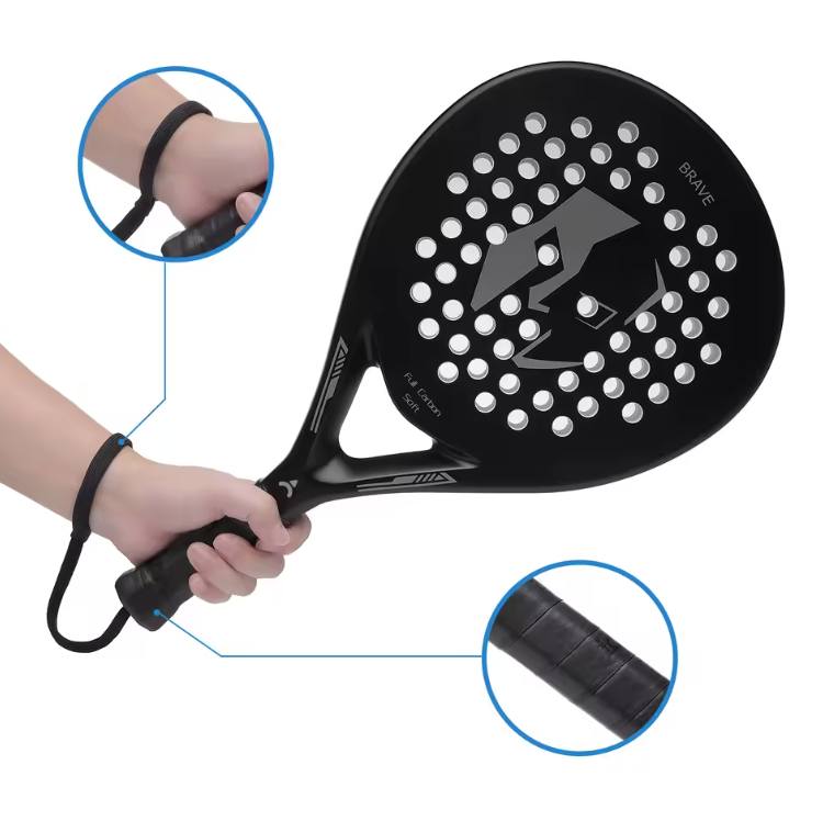 Raquette de padel BRAVE Full Carbon Soft – vue de profil