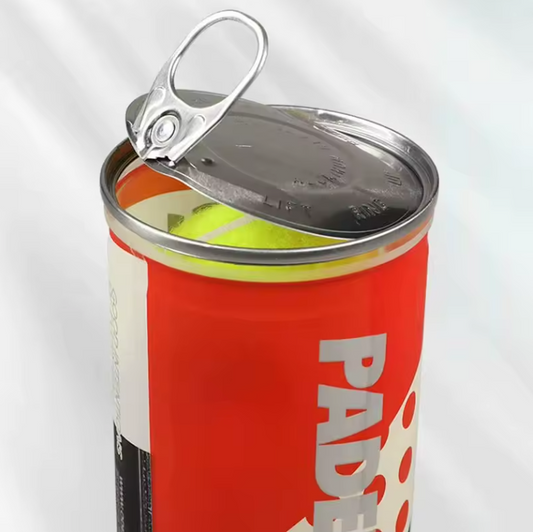 Tube de balles de padel ODEA – vue de face