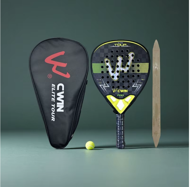 Raquette de padel CWIN Elite Tour Pro 18K avec housse